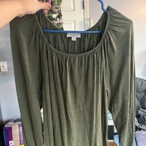 LOFT Women's Sage Green Blouse